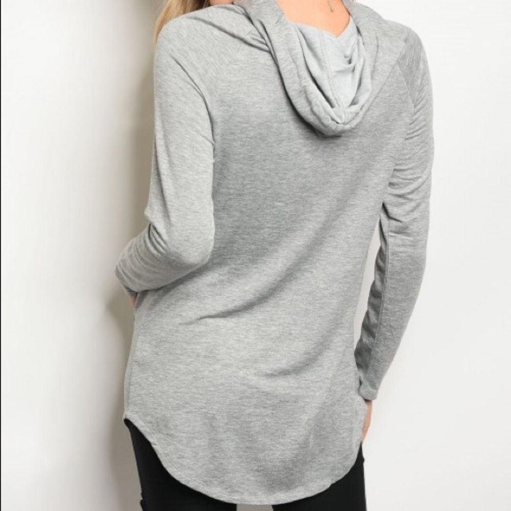 Gray Hooded Tunic - Picture 2 of 4